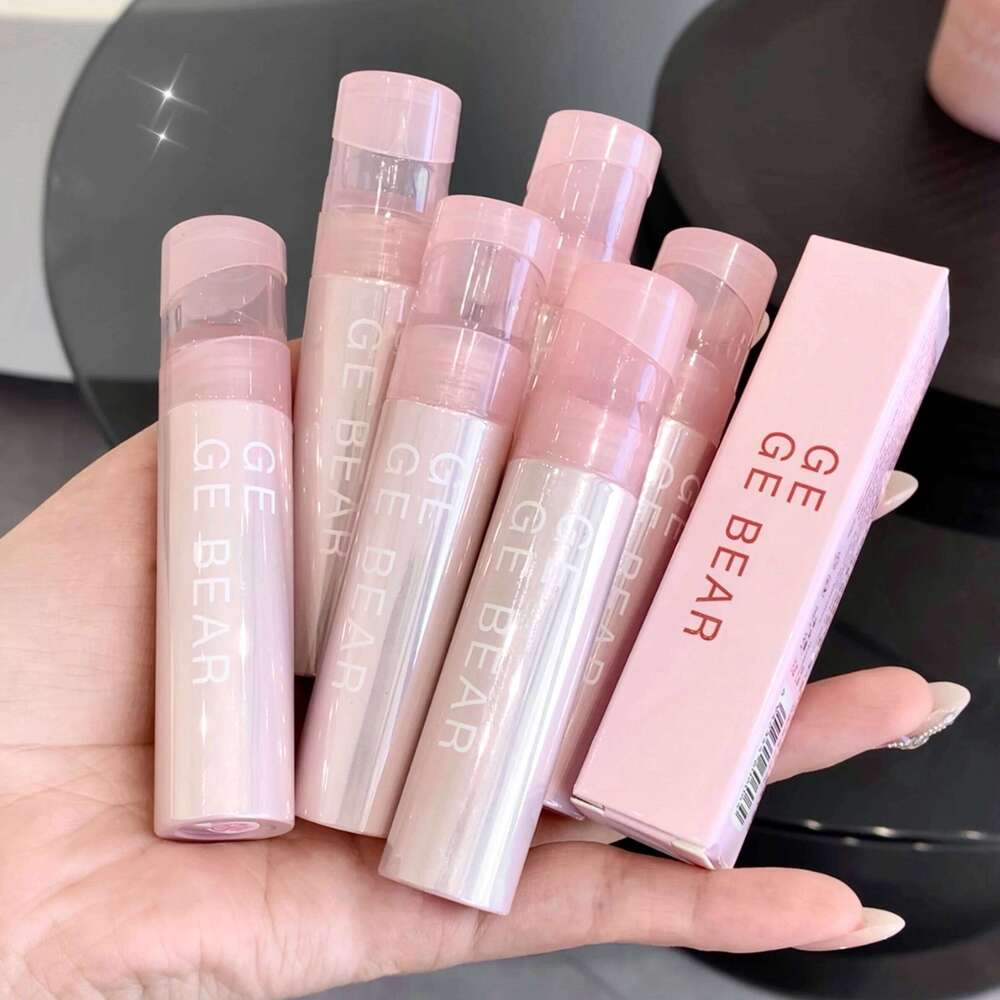 GEGE BEAR Water Mirror Glaze Ice Transparent Gloss Moisturizing Smooth Long-lasting Lip Natural Lipstick W260311