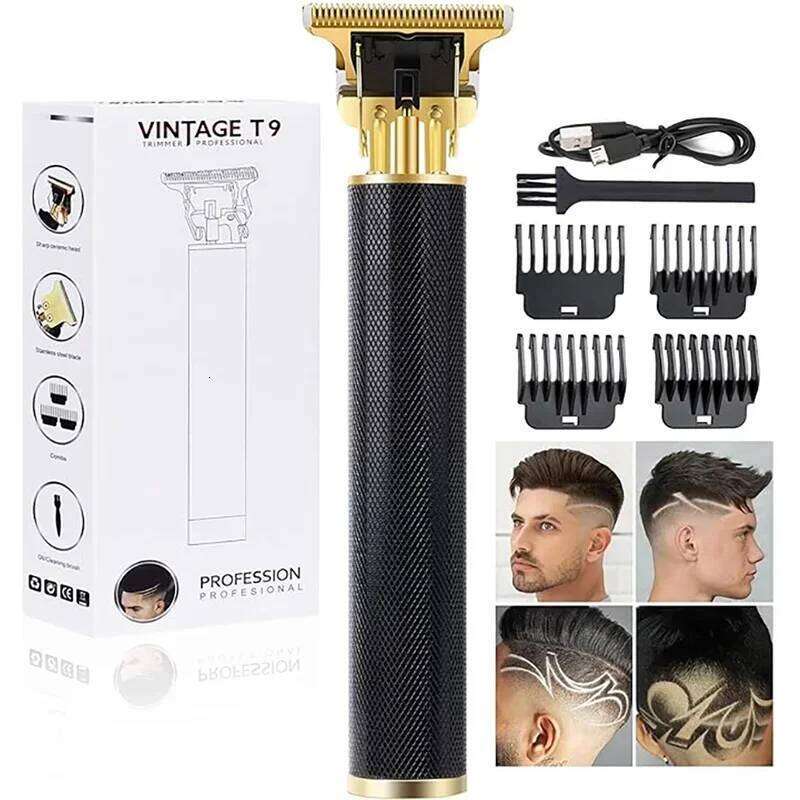 2025 Vintage T9 Hair Clipper /Accessories USB-C Fast Charge LCD Shaver | 0mm Bald Cutting Machine Barber for Men Home Haircut C260312