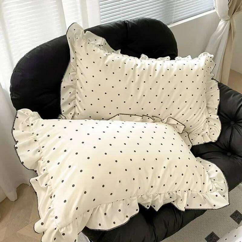 Sweet Rayon Silk Bow Printed Bedding Set Fashion Skin-Friendly Comforter Sets for Summer Single Double Bed Quilt Cover Kit H260312