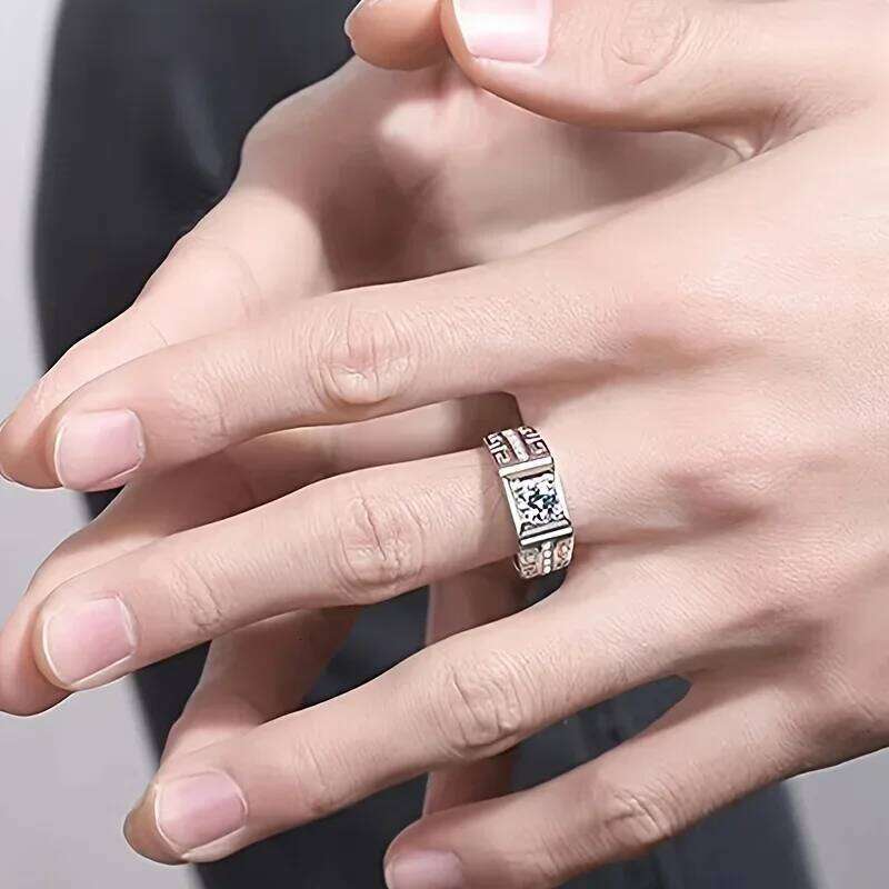 Popular Brands 925 Sterling Silver temperament crystal Zirconia Ring for Women Adjustable Fashion original Jewelry wedding party H260312