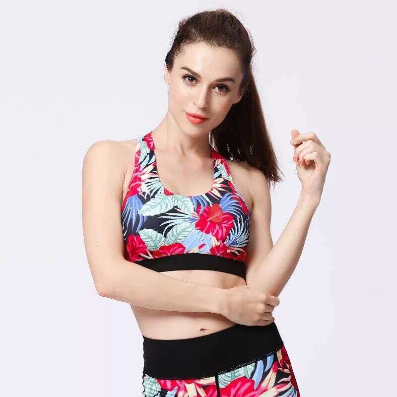Sportswear Fitness Yoga Outfit Sexy Slimming Tank Top For Women Printed Dance Pants Running Leggings Two-Piece Set WKERSIY