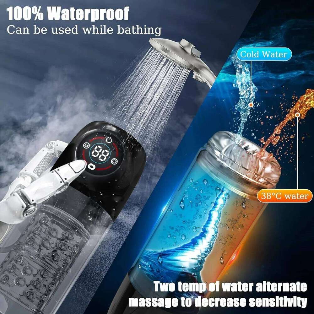 Automatic Male Masturbator Sex Toys for Men Penis Pump Blowjob Machine with 7 Rotating Sucking & Licking Modes Pocket Pussy Z260312