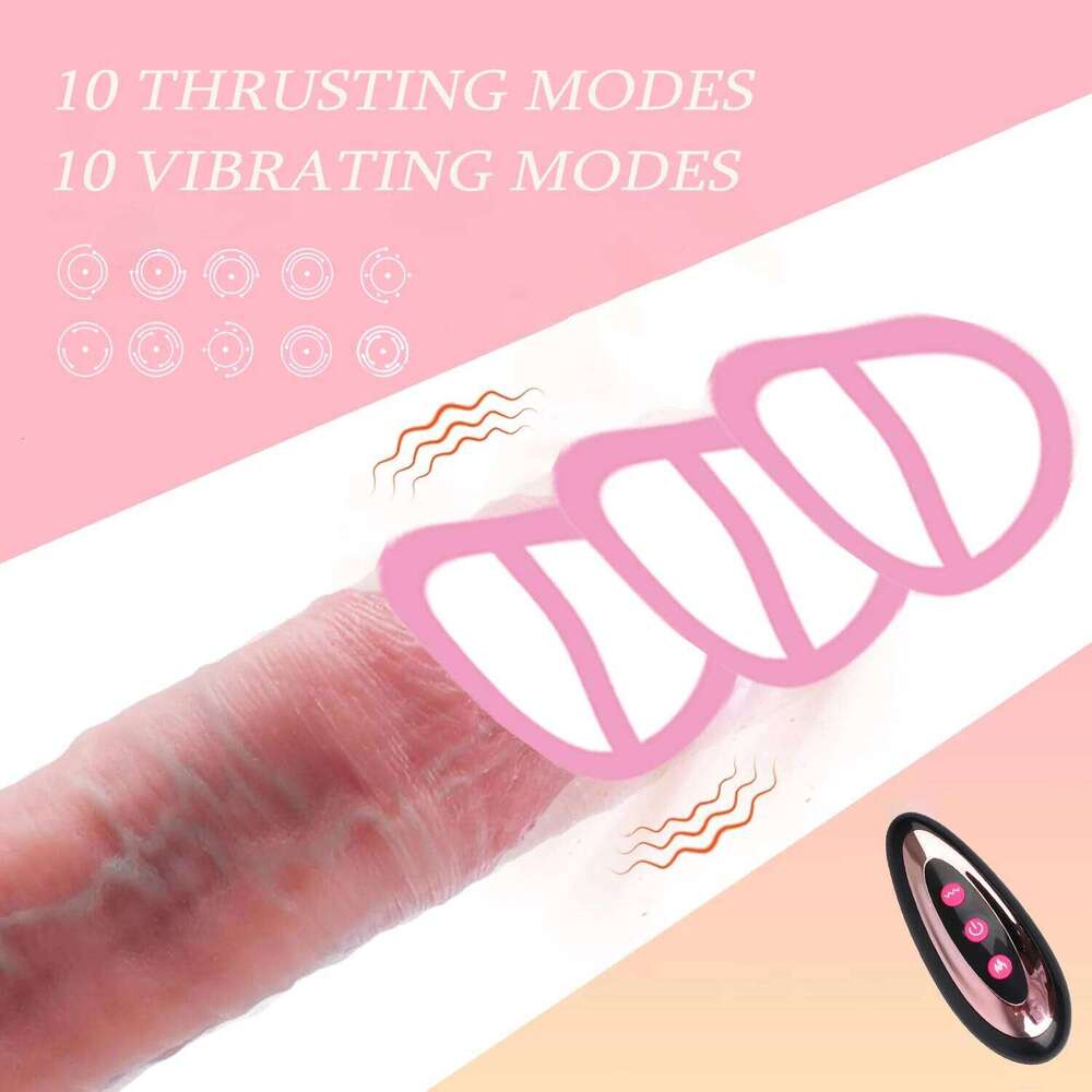 Thrusting Vibrator Big Fake Dick Sexy Adult Vibrating Remote Control Realistic Dildo for Anus Vagina Stimulation For Women Z260312