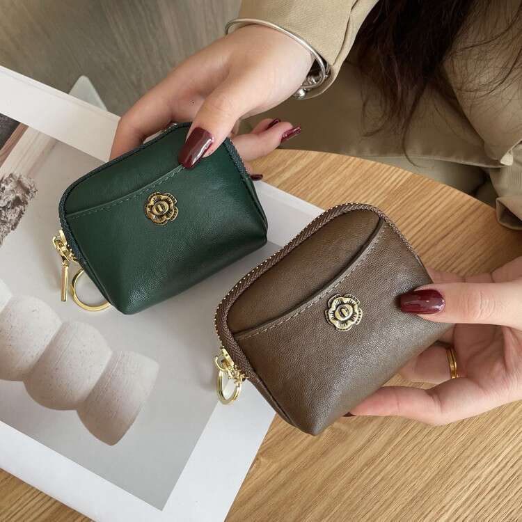 Luxury fashion wallet New Fashion Trendy Women S Zipper Purse Compact Bag Exquisite Coin Holder Solid Color Small Wallet