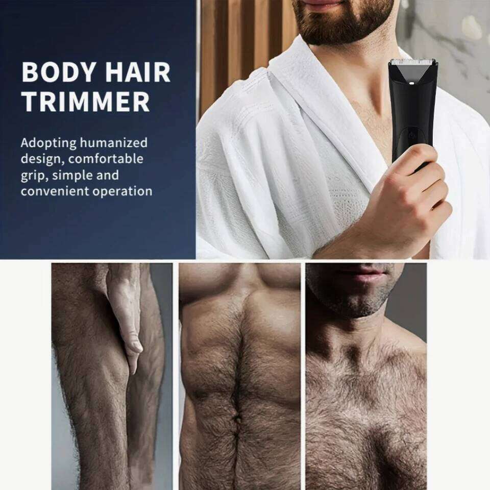 Body Electric Razor, Pubic and Underarm Private Hair Trimmer, Ceramic Blade Men's Grooming Kit C260312