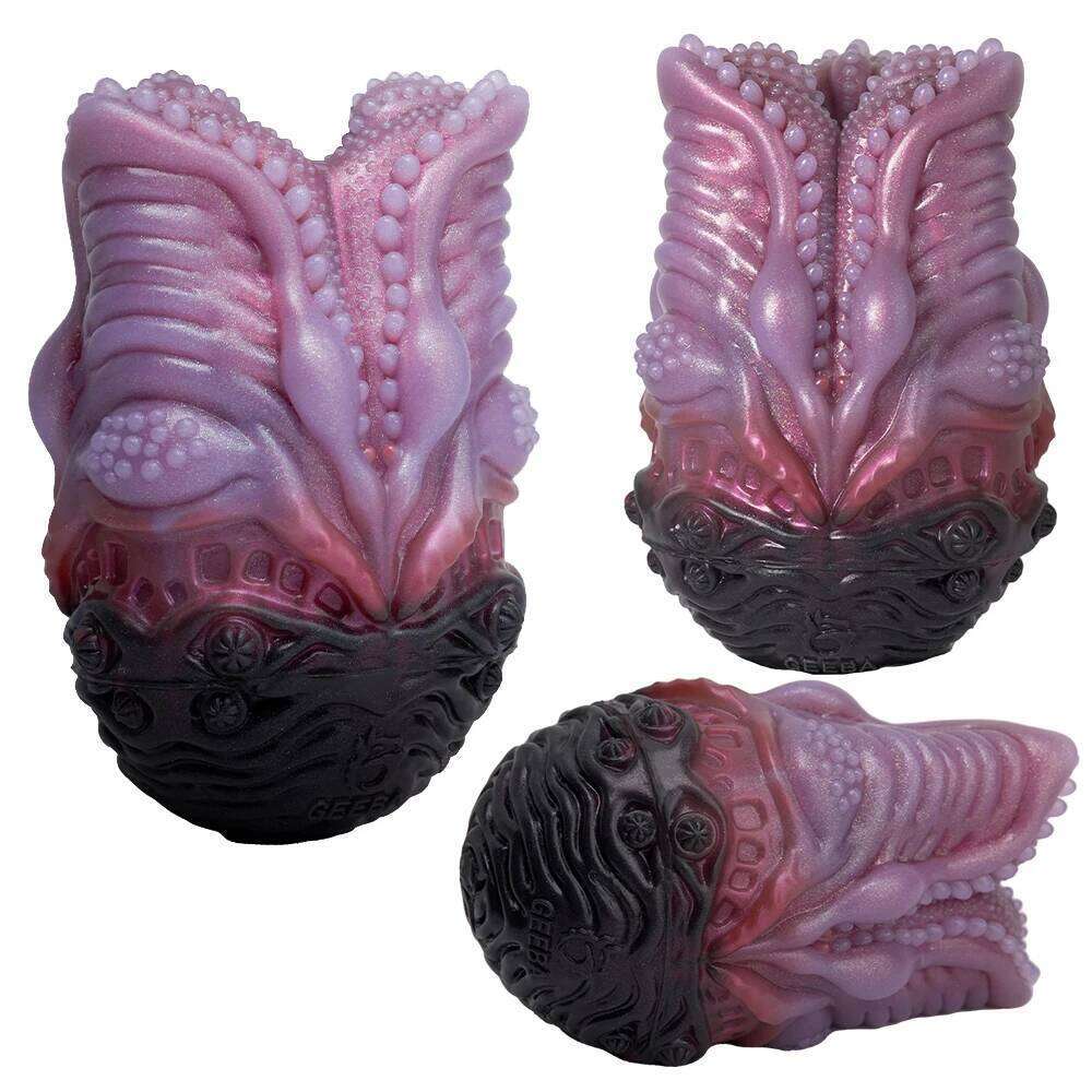 GEEBA Strange Beast Egg Shape Male Masturbator Silicone Single Channel Stroker For Men18+ Pocket Pussy Onahole Adult Sex Toys Z260312
