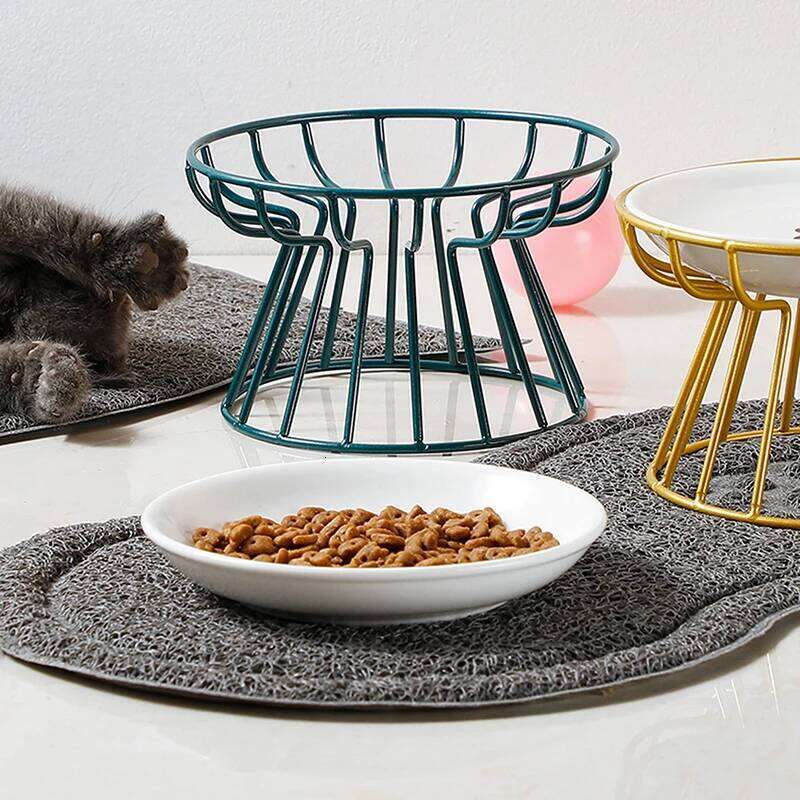Pet Food Tilt High Bottom Neck Protector Antichoking and Cat Water Bowl Antidumping Dog Feeding Supplies 26Y0312