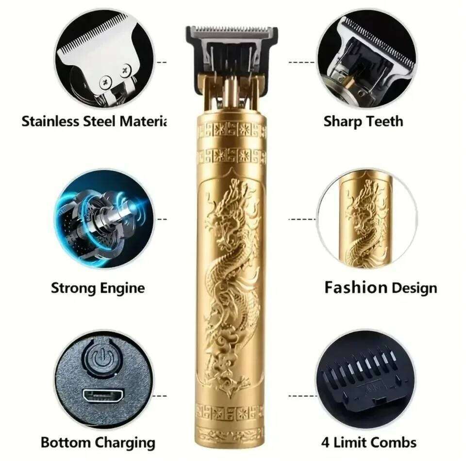 New Men's Retro Cut T9 Professional Cutting Machine Rechargeable Beard Shaver Electric Hair Clipper Trimmer C260312