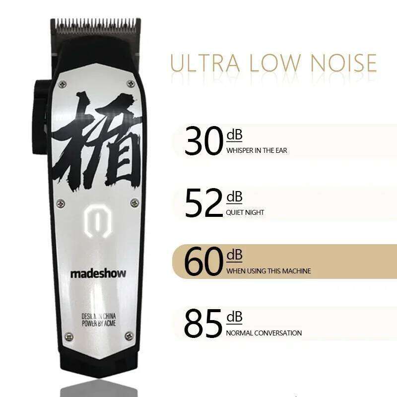 Madeshow M10 M11 Professional Oil Head Clipper Cutter Titanium Plated Ceramic Blade 7000rpm Hair Salon Trimmer C260312