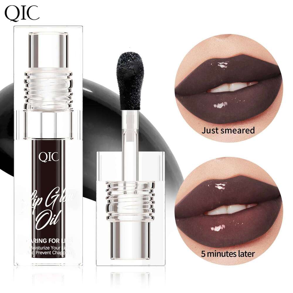 Hydrating Crystal Lip Oil - Plumping & Moisturizing Gloss with Tinted Shades for All Skin Types W260311
