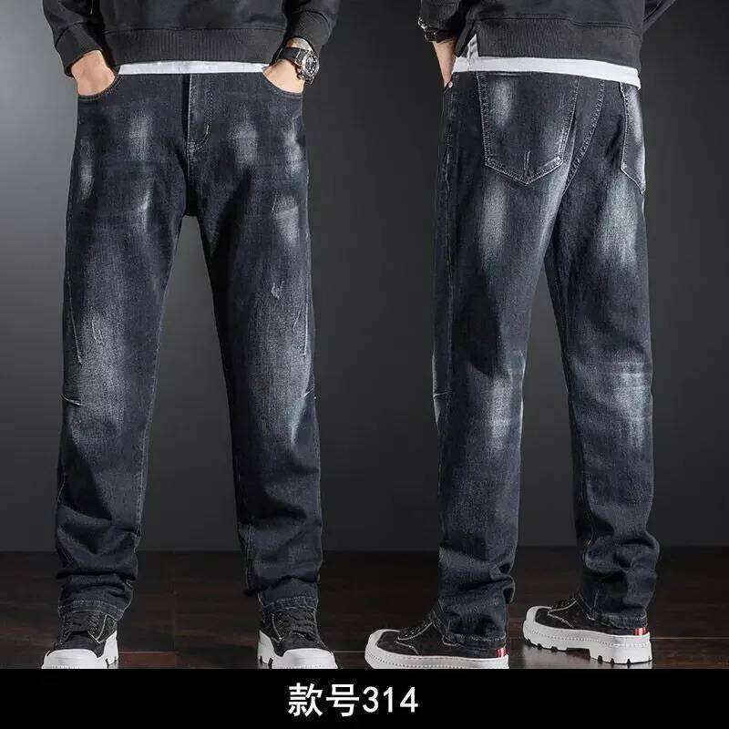 Summer Designer Clothes High Quality Punk Harajuku Fashion Casual Plus Size Slim Fit Denim Jeans 2025 Cowboy Pants for Men
