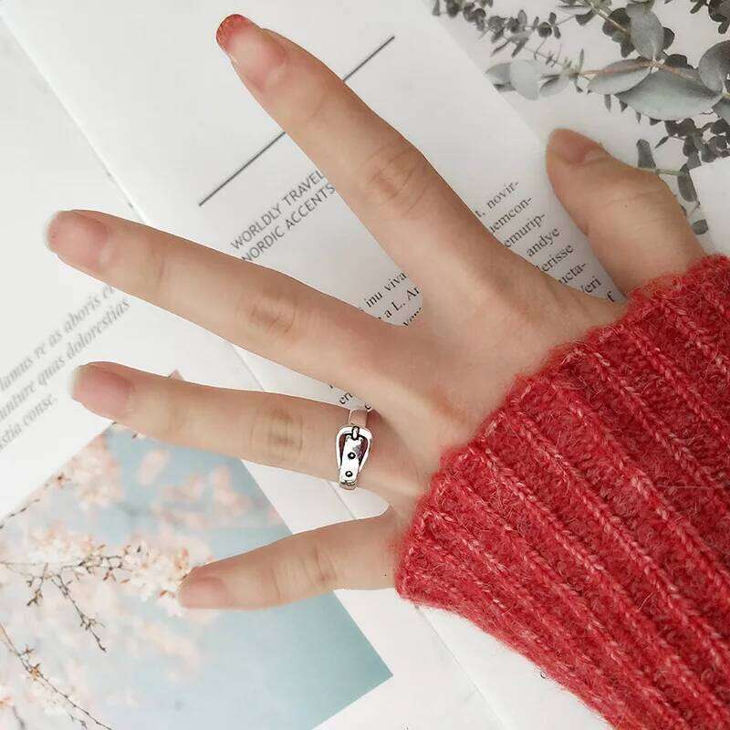 New in 925 Sterling Silver Belt Adjustable Rings For Women Vintage Wedding Jewelry Wholesale H260312