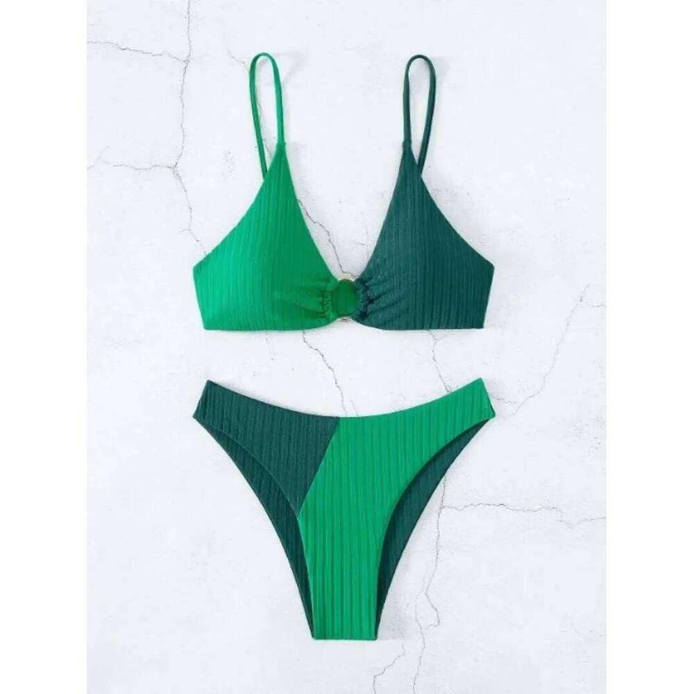 2024 Sexy Bikinis Women's Swimwear Waist Swimsuits High Cut Bathing Suits Push Up Beach Bikini Set Female Biquini Y260303