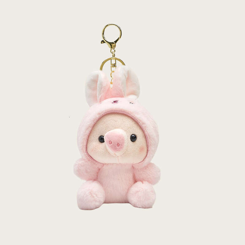 Bag Pendant Girl Doll Small Toy Backpack Decoration Cute Transformed Pig Plush Keychain Cartoon Couple