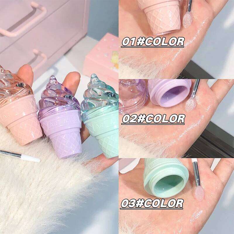CACE Fluffy Ice Solid Gloss - Glossy Shine, Hydrating Formula, and Reduces Lip Lines W260311