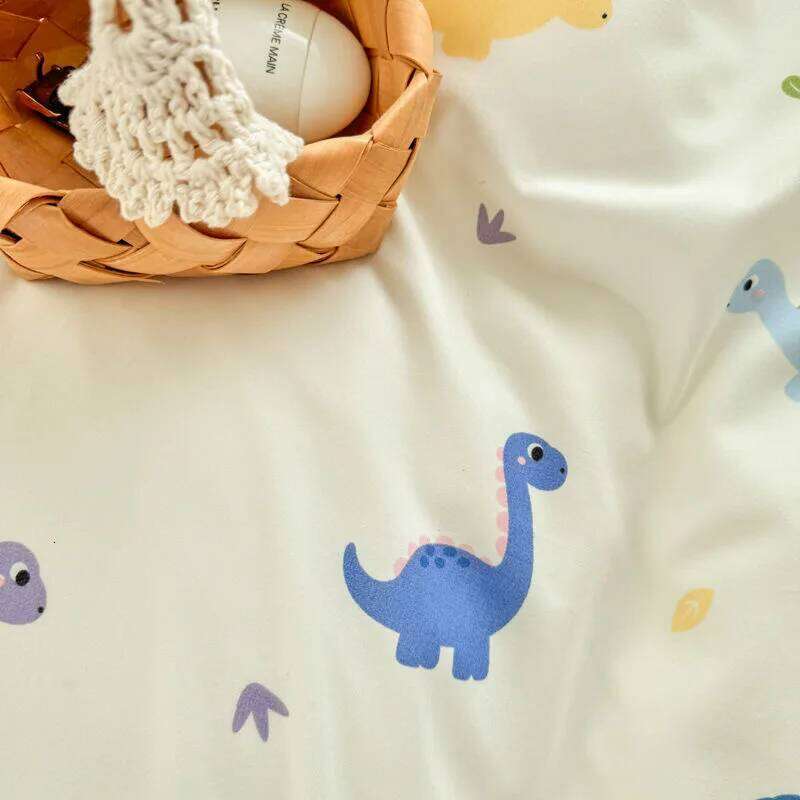 Kids Dinosaur Bedding Sets For Girls Boys 2025 New Single Sheet Cartoon Duvet Cover Set Pillowcase Bed Linen No Filler H260312