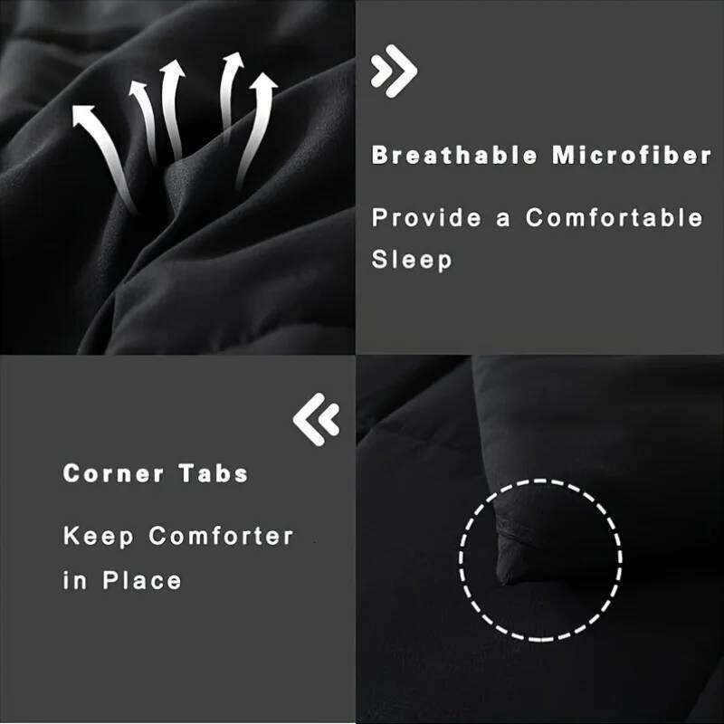 Full Size Bed Set Soft Breathable All Seasons Bedding with 2/3 pcs,1 Comforter And 1/2 Pillow Shams Machine Washable H260312