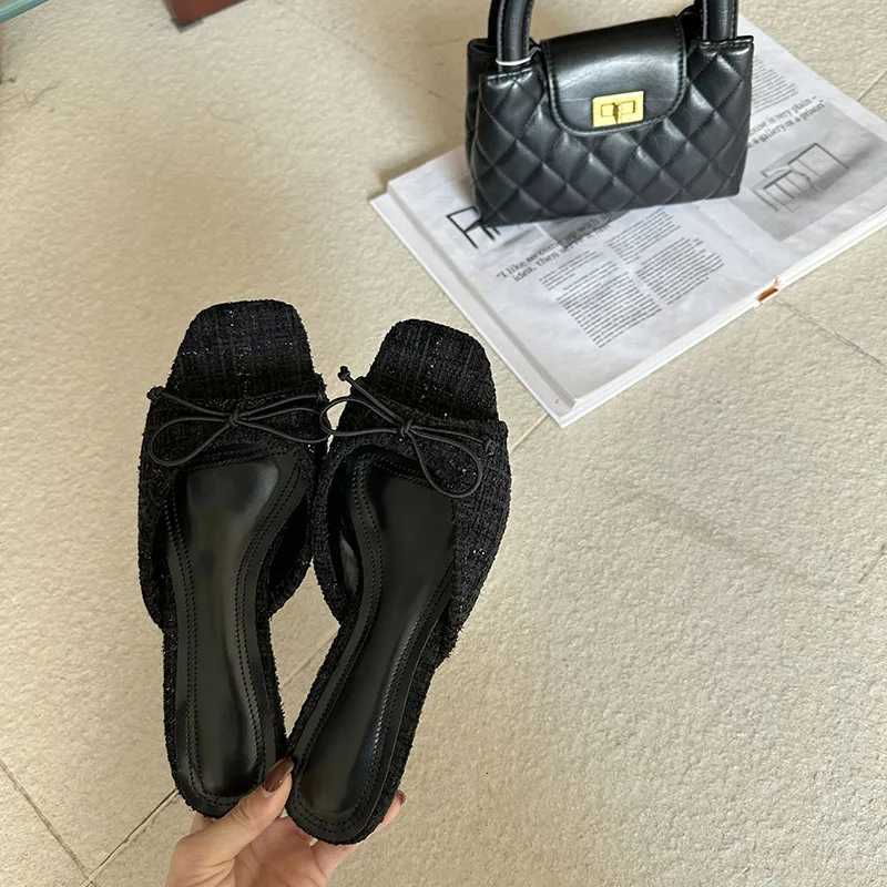 3cm Low Heel Shoes For Woman Burgundy Sandals Designer High Heels Summer Slippers 2026 Bow Brown Sandals Plus Size 43 K260312