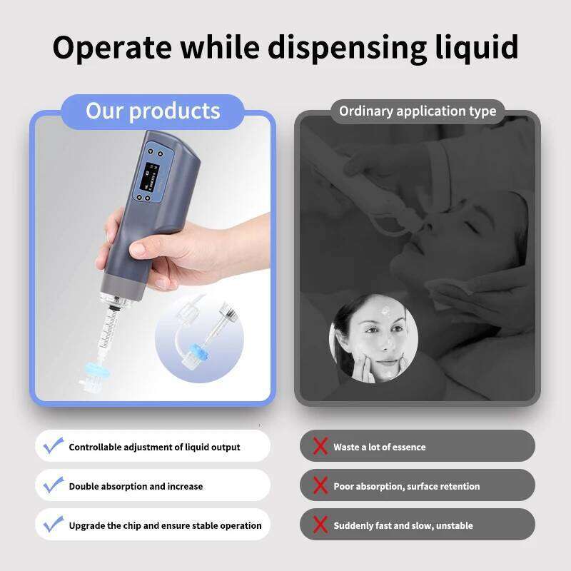 Handheld Hydra Injector,Handheld Mesotherapy Injector ,Beauty Machine Skin Care Tool Adjustable Depth Z260312