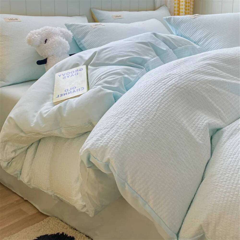 Huafu Ge Washed Four Piece Set, Non All Pure Cotton Bedding, Bed Sheets, Duvet Covers, Bedding Products H260312