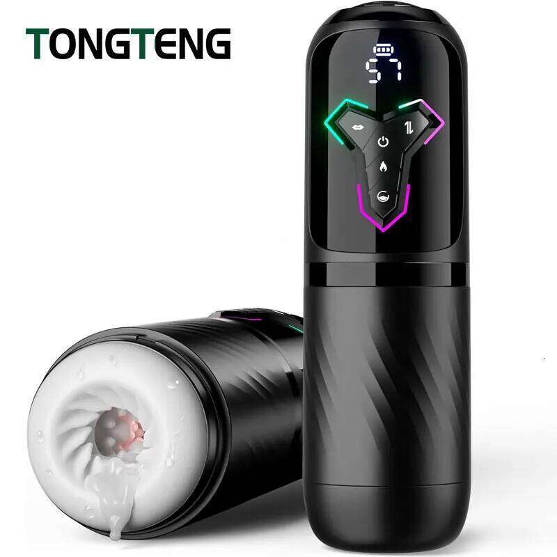 Telescopic Sucking Male Masturbator Vagina Masturbation Equipment Sex Toys Men Goods for Adults Piston Automatic Mastubator Z260311