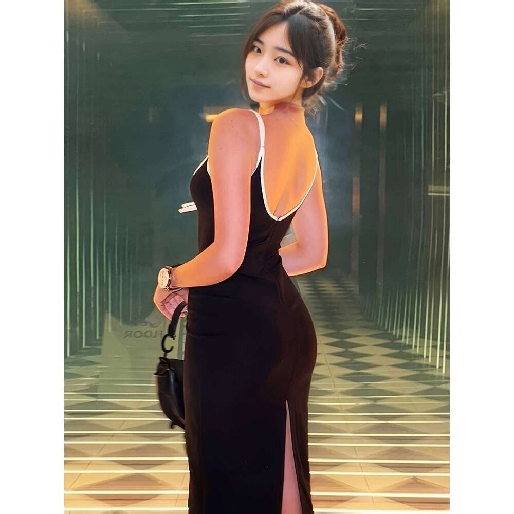 2025 Sexy Women Long Dresses Sleeveless Clubwear Evening Party Bodycon Holiday Night Club summer Dress Robe Female C260311