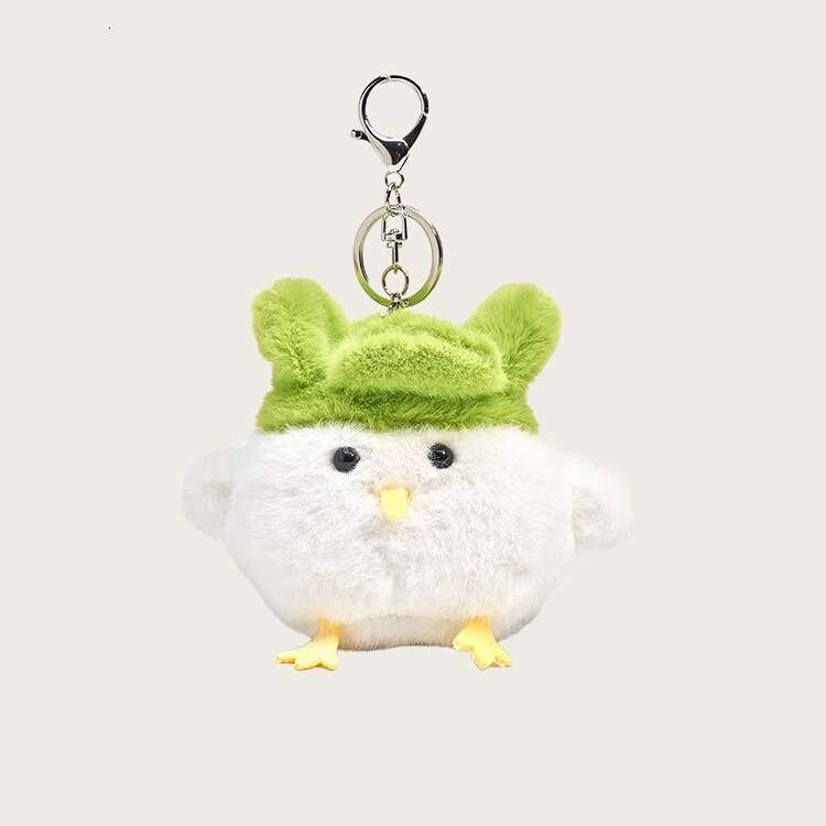 Couple Backpack Sound Garlic Bird Little Yellow Chicken Keychain Gift Plush Doll Bag Pendant Quirky
