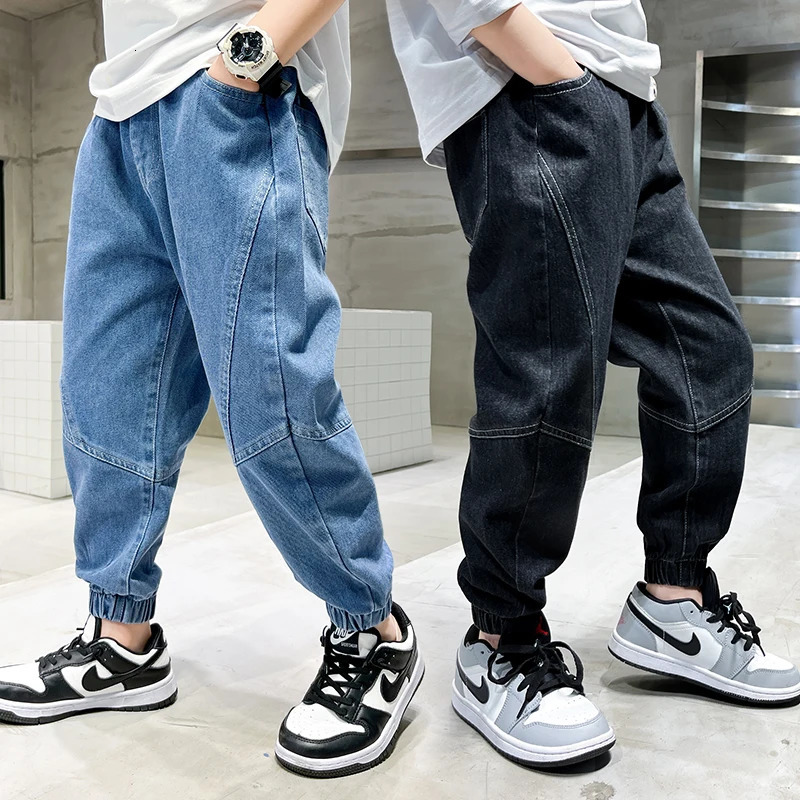 Big Boy Jeans Casual Fashion Cool Childrens Pants Boys Baggy Summer Clothing Teenagers Comfortable Fit Kids 260311