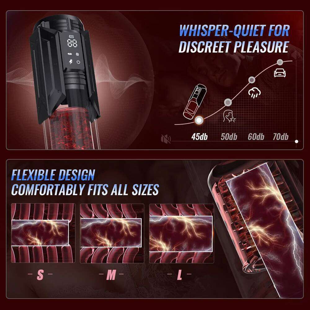 Enlargers LCD APP Male for Men Sex Toy Pocket Pussies 7 Thrusting Rotating Vibrating Sucking Licking Stroker Adult Toys Z260312