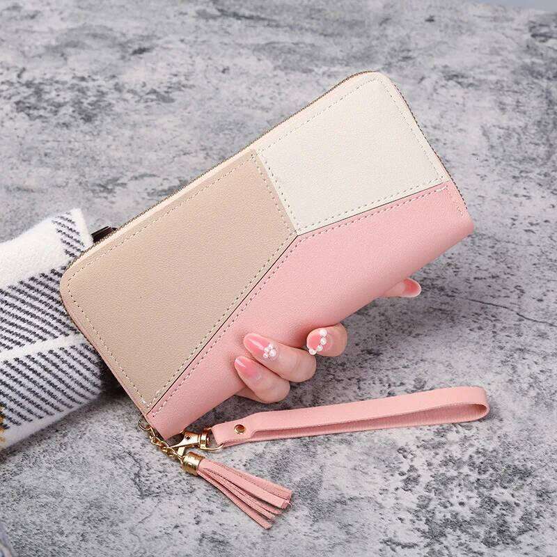 Girls Women's Fashion Zipper Wallets Long Purses Handbags Coin Purse Cards Holder PU Leather Billfold Wallet