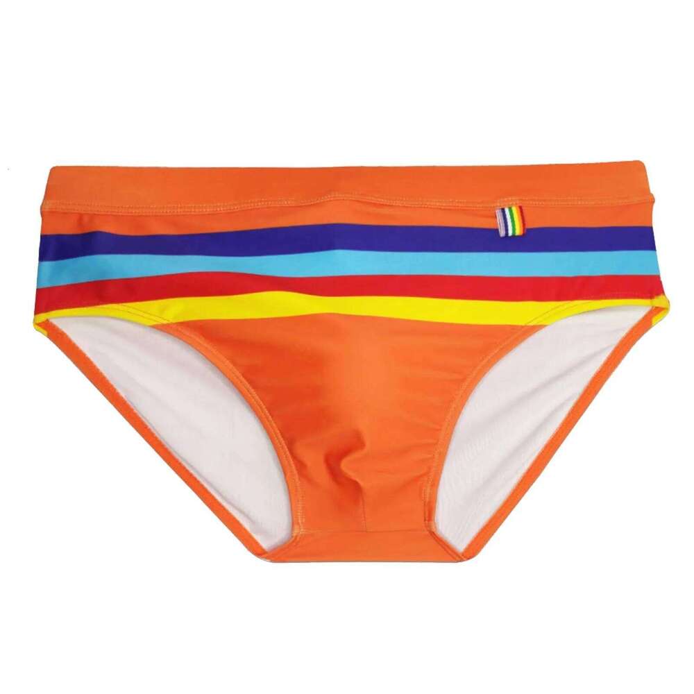 Swim Boxer Briefs Cool Sports Print Fit Beach Triangle Fashion Sexy Trunks Men Swimming Shorts Z260312