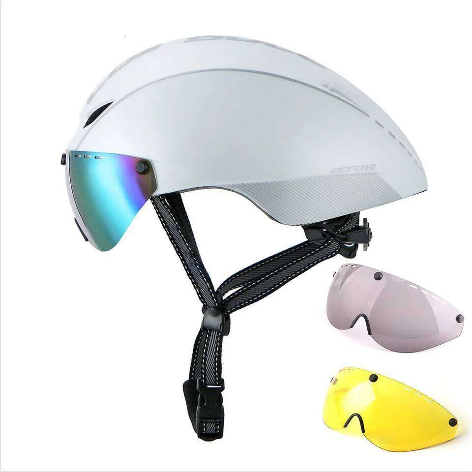 YUMAJ New Aero TT Road Bicycle Goggles Racing Sports Safety in-mold Bike Cycling Goggle Helmet 26W0312