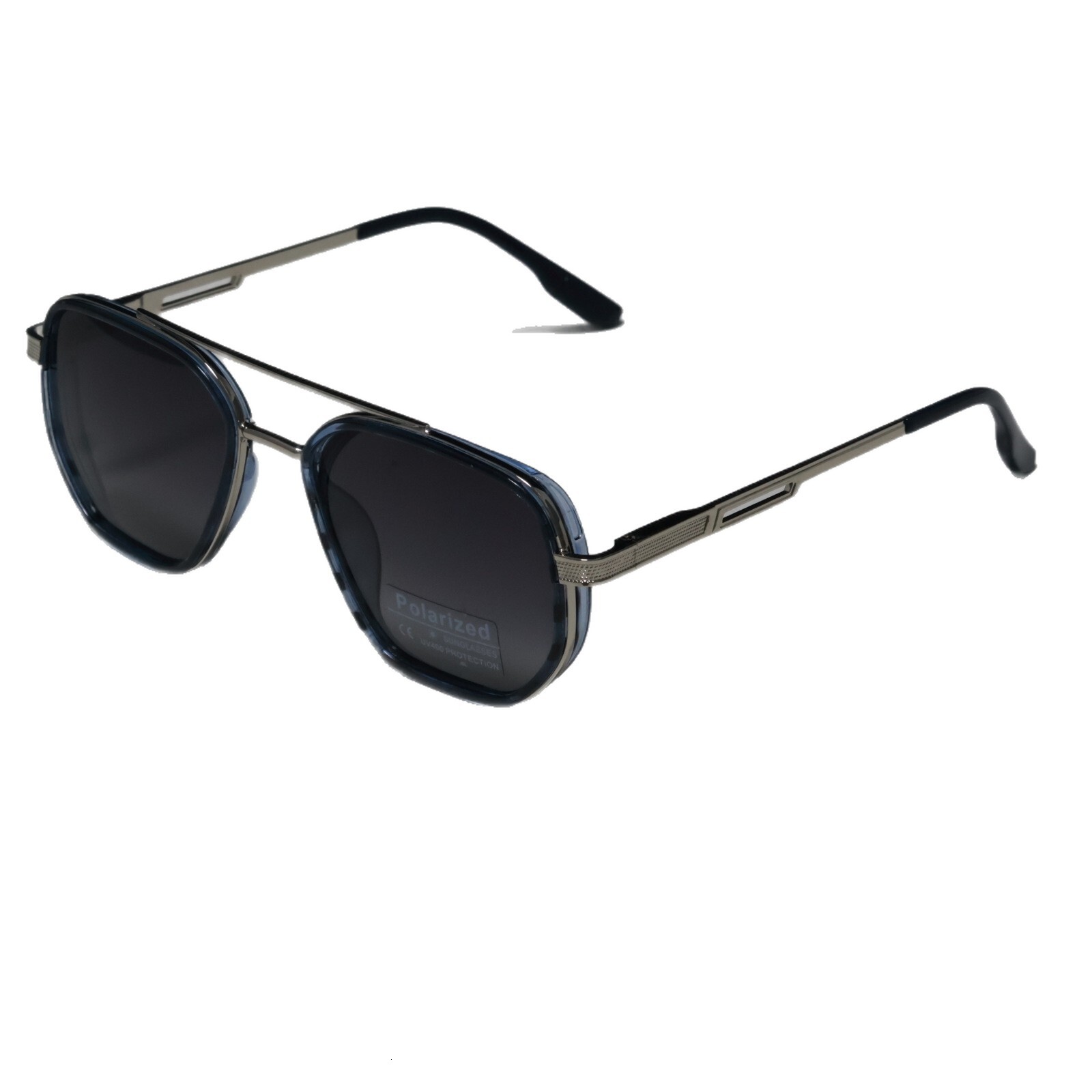 2026 New Fashion Square Frame Polarized Punk Style Retro Double-Beam Sun Protection Sunglasses for Men,