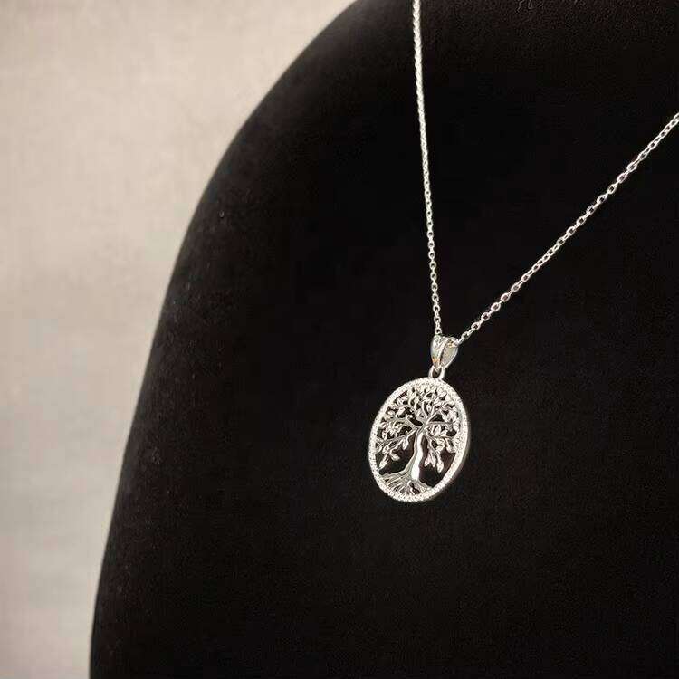 Pure Sier Fine Jewelry Unisex Kabbalah VVS Moissanite Necklace Je Inspiration
