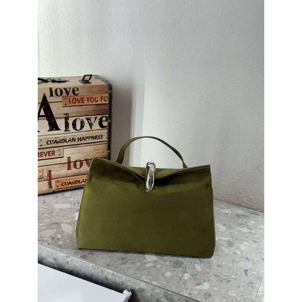 New Luxury Designer Women's Suede Tote Bag Fashionable Underarm Shoulder Crossbody Handbag For Ladies Elegant