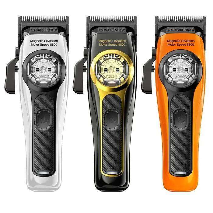 Kemei Professional Magnetic Levitation Motor 8800 Rpm Charging Base Men's Hair Clipper KM-2373 C260312