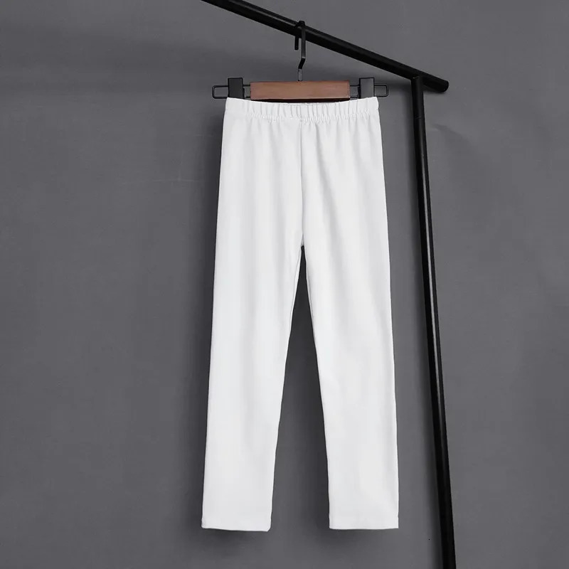 Kids Solid Color Pants For Girls Stretch Skinny Leggings Spring Summer Soft Slim Trousers Children Pant Girl and Boys 260311