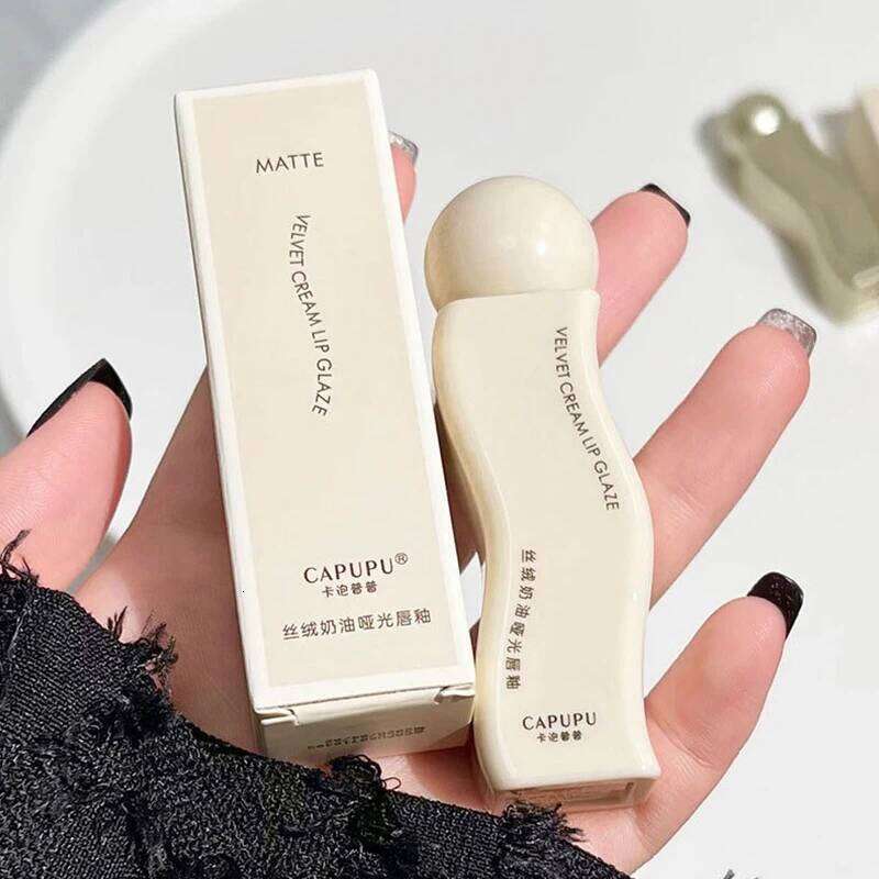 Cream velvet matte does not fade long-lasting low saturation day touch glaze lip mud lipstick W260311