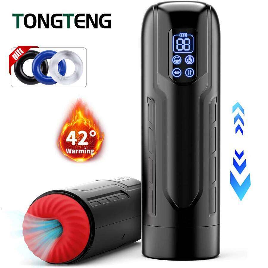 Telescopic Sucking Male Masturbator Vagina Masturbation Equipment Sex Toys Men Goods for Adults Piston Automatic Mastubator Z260311