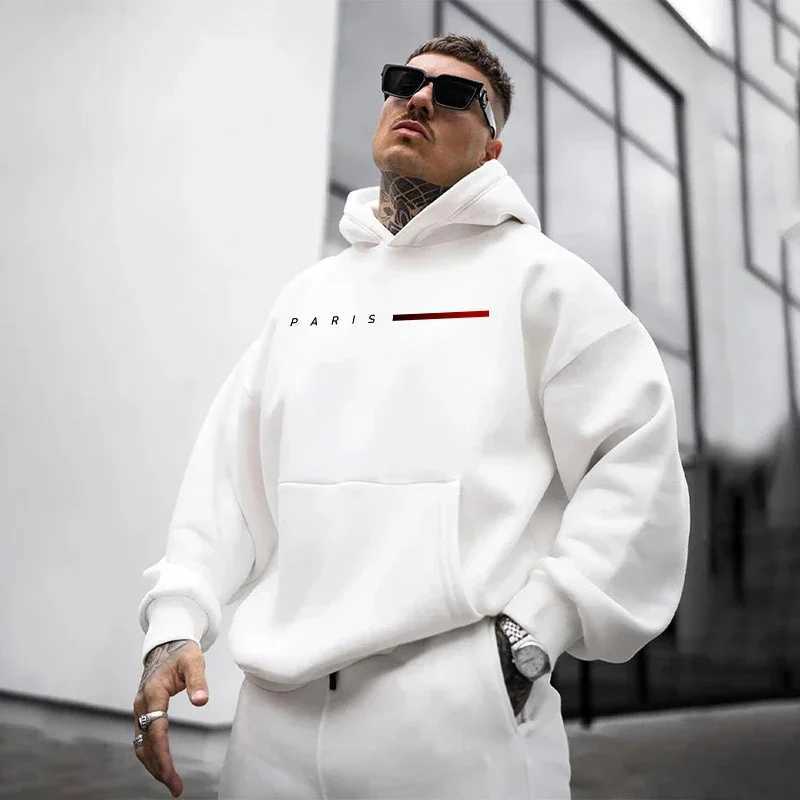 Paris Fashion Hoodies for Men All Season Daily Casual Sports Hooded Sweatshirts 2025 Male Home Outdoor Comfort Fashion Pullover a02 M260312