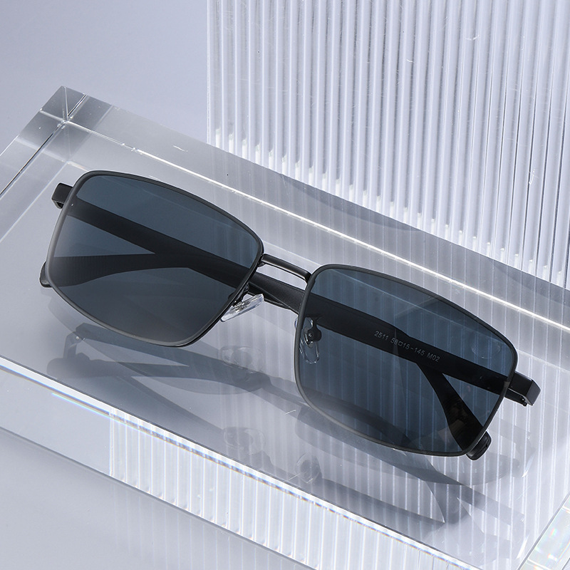 2026 New Fashion Polarized Square Sunglasses for Men, Simple Outdoor Driving Sunglasses, Men's Wholesale
