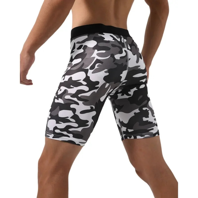 Men Camo Sport Basketball Shorts Ice Silk Running Quick Dry Gym Fitness Crossfit Training Man Clothing 260228