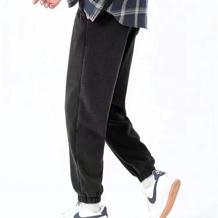 Designer Pants Double-sided Fleece Pants For Men Outdoor Wear Jogger Sweatpants Fleece-lined Thickened New Style Winter Warm Sports Pants For Men