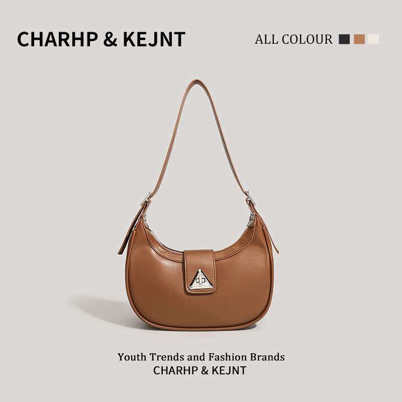 CHARHP&KEJNT French Niche Crescent 2026 New High-End Underarm Light Luxury Single Shoulder Crossbody Bag