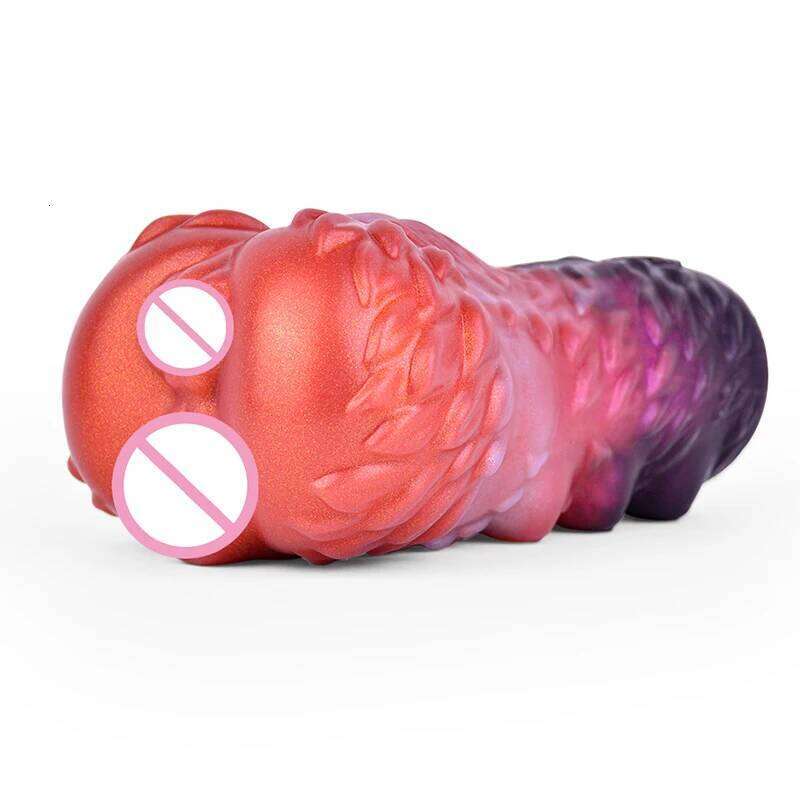 14.8*3.5cm 2in1 Alien Monster Dragon Vagina Anal Holes Artificial Pocket Pussy Male Masturbator Sex Toys for Penis Penetration Z260311