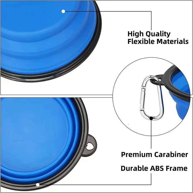 Collapsible Dog Folding Silicone Outdoor Travel Portable Puppy Food Container Feeder Dish Bowl Pet supplies 26Y0312