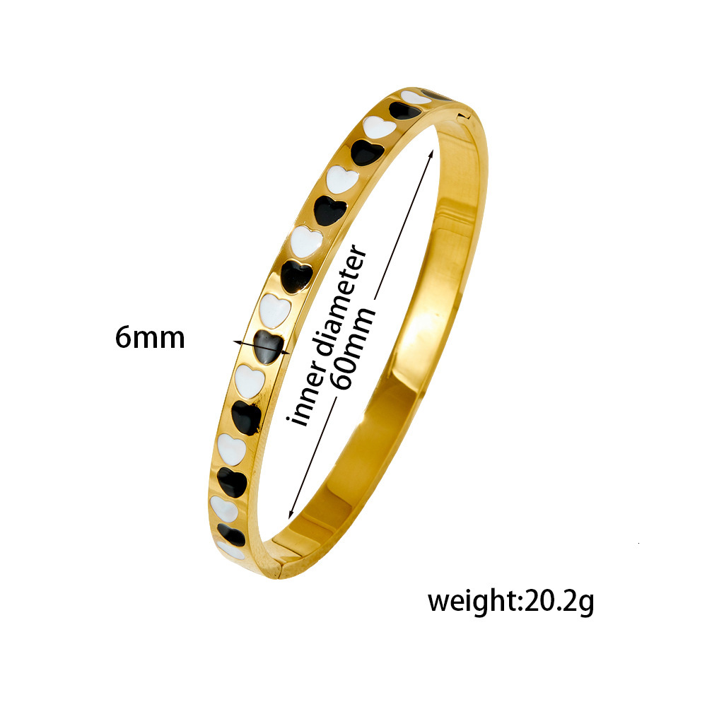 Luxury Brand Designer Jewelry Women Fashion Heart-shaped Bracelet High-end Women's Jewelry Light Luxury Titanium Bracelet Designer Steel Bracelet