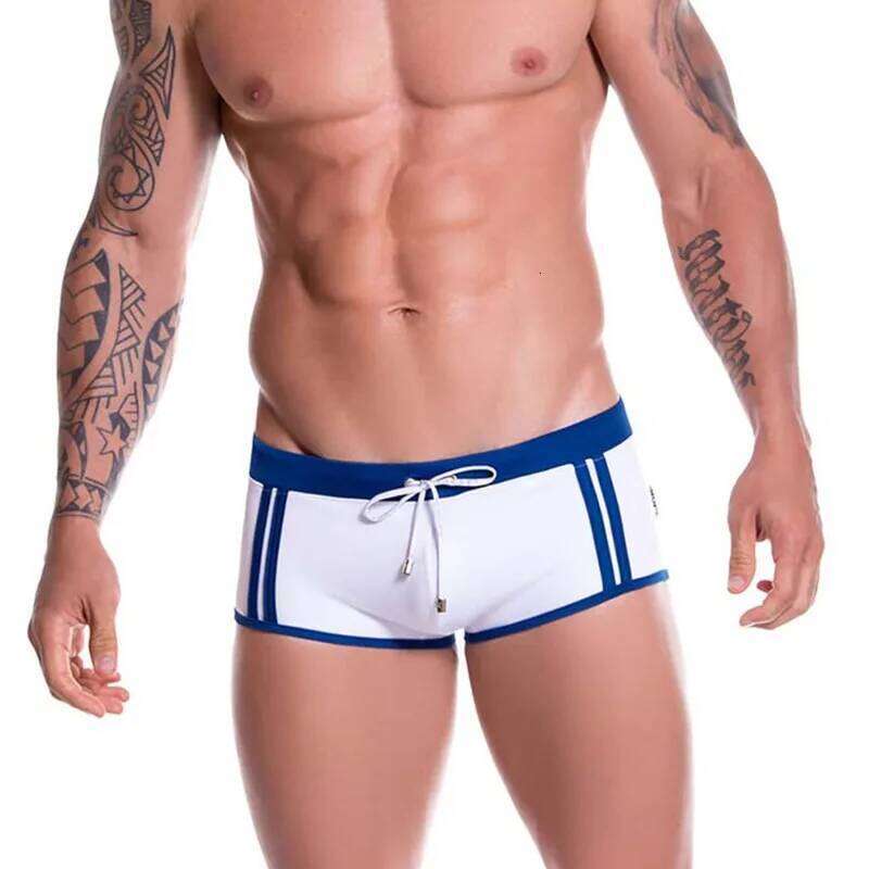 Trend Swimwear Men Sexy Low Waisted Swimming Trunks Gay Bikini Swimsuit Swim Briefs Bathing Suit Surf Beach Boardshorts Z260312