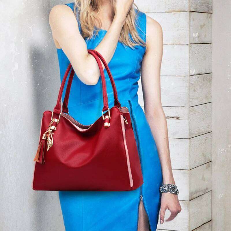 Luxury Handbags Fashion Soft PU Leather Bags For Women Large Capacity Tote Bag Shopping Handbag shoulder bag Xiu Lai Si