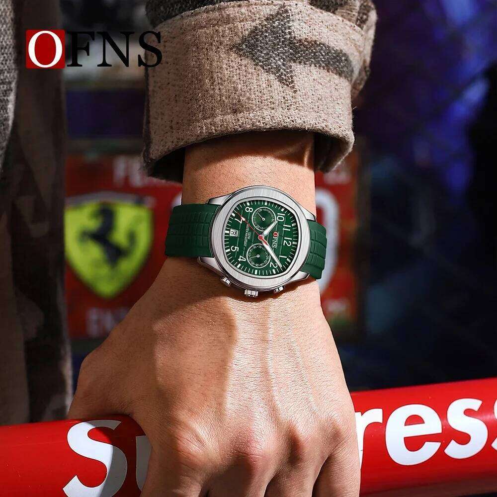 OFNS Top selling 8020 New Two Eyes Five Needle Calendar Waterproof and Fashionable Men's Quartz Watch 2025